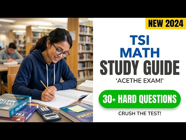 TSI Math Exam Success 2026: Complete Study Guide To Pass Your Placement Test Fast