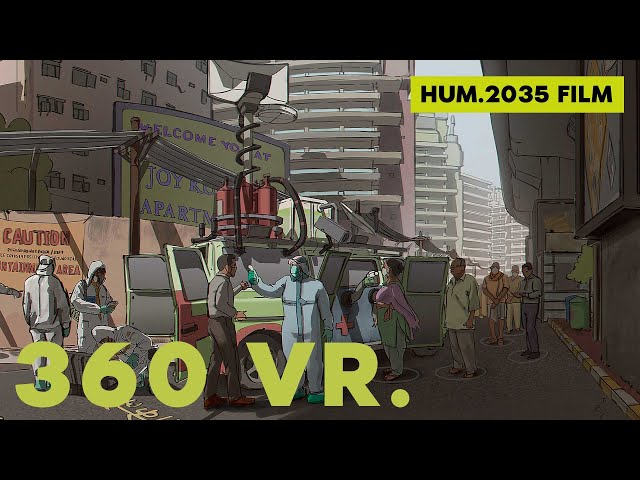 HUM.2035 | Illustrated VR Shot | Covid Containment Zone VR VIEW