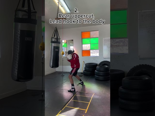 3 Realistic Boxing combos to practice! #boxing #shorts #boxtraining