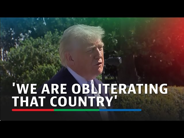 Trump says Tuesday deadline to make a deal with Iran is final | ABS-CBN News