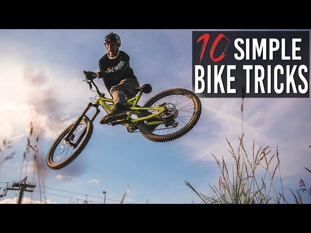 HOW TO: 10 SIMPLE BIKE TRICKS for BEGINNERS and ADVANCED RIDERS (MTB/BMX)