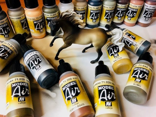 Vallejo Model Air AIRBRUSH PAINT Product Review - Painting Model Horses