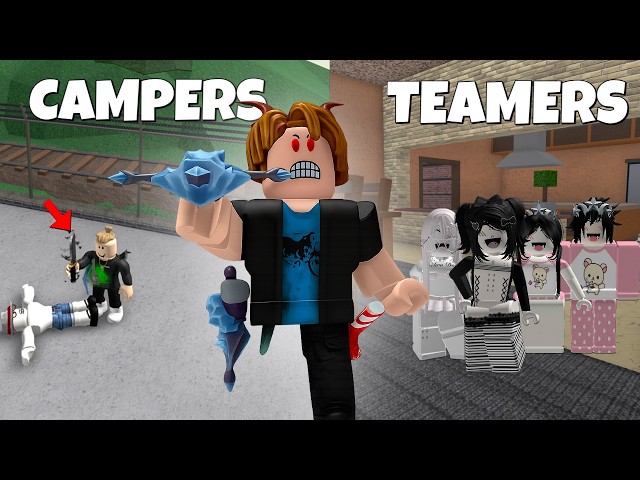 TRYHARD BACON DESTROYS TEAMERS & CAMPERS IN MM2...😈