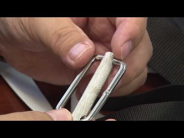 Adjustable Webbing Slider - Stainless Steel Roll Pin Buckle
