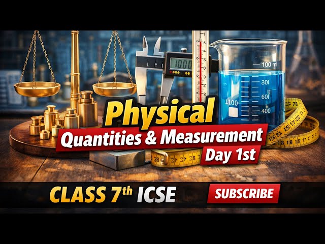 Day 1 Class 7 ICSE Physics | Physical Quantities & Measurement Explained Easily