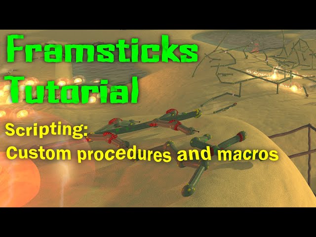 Framsticks tutorial #10: Scripting – custom procedures and macros