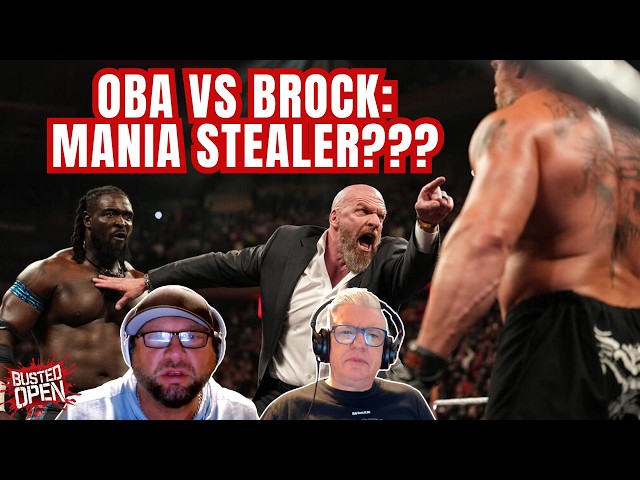 Reaction to Oba Femi-Brock Lesnar FACE OFF at MSG 'Monday Night RAW' | Busted Open WWE