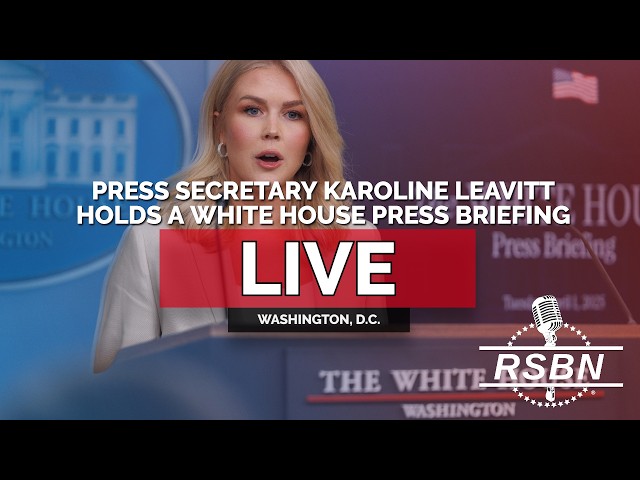 LIVE: White House Press Secretary Karoline Leavitt Holds a Press Briefing - 04/08/26
