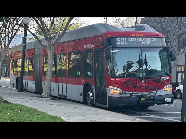 RARE: LACMTA 2019 New Flyer XN60 #8750 on the 501 Express