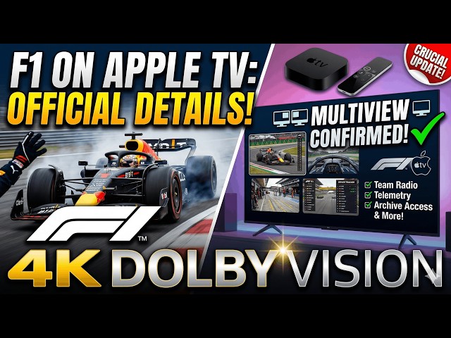 F1 on Apple TV Just Got HUGE! 4K Dolby Vision, Multiview & More Confirmed!