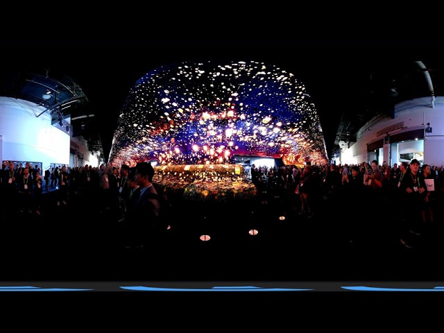 LG OLED TV Giant LCD display  at CES 2019 in VR 360