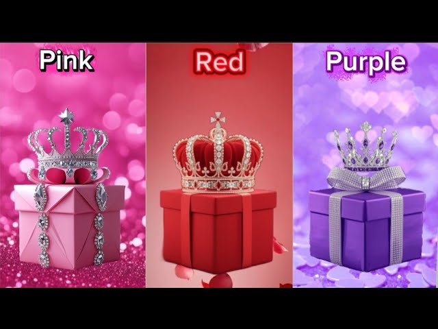 Choose your gift #chooseyourgift #pink #red #purple #gift 