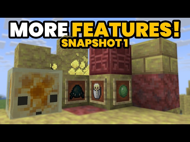 Minecraft 26.2 Snapshot 1 - MORE NEW FEATURES! SULFUR CAVE CHANGES AND GRAPHIC UPDATE!