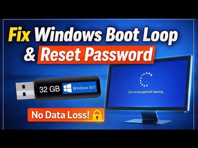 How to Fix Windows 10/11 Boot Loop When Resetting Password (Without Data Loss)