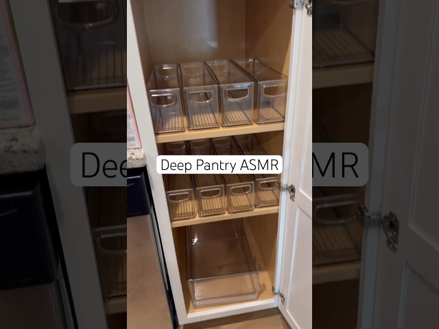 Deep Pantry ASMR #pantryorganization #asmr #organization #asmrsounds #pantry #organizer #organize