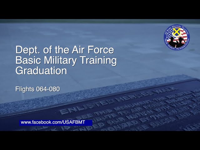 Department of the Air Force BMT Graduation Ceremony: Flights 064-080 -- December 31, 2025