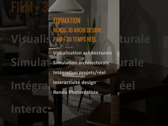 e tribArt Formation Rendu 3d Architecture design - Simulation 3D temps réel