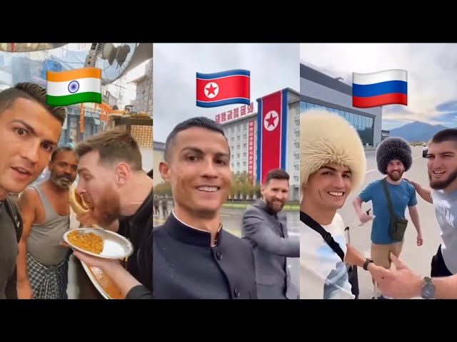 Cristiyano Ronaldo and Messi's funniest world trips 😆🤣