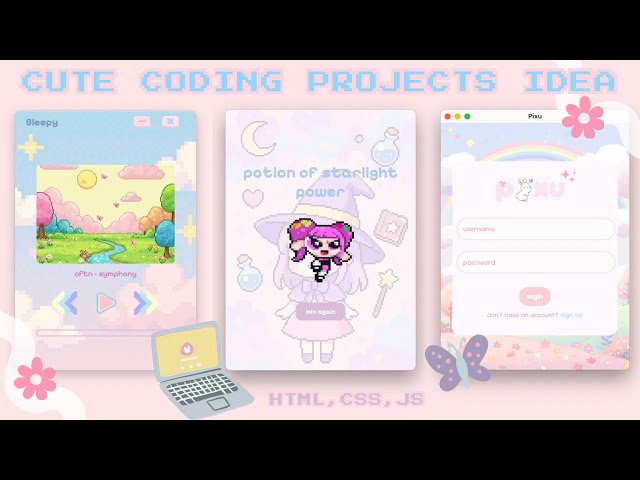 cute coding projects idea🩵