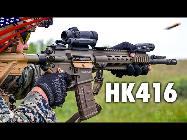 U.S. Marines Train with Foreign Rifles – HK416, HK G3, EF88, F2000