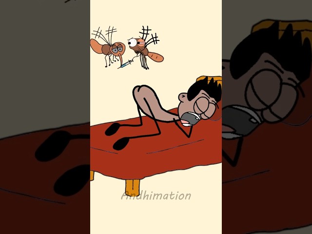 revenge of the midnight mosquitoes! 🤣😂 best animation memes #shorts #4k