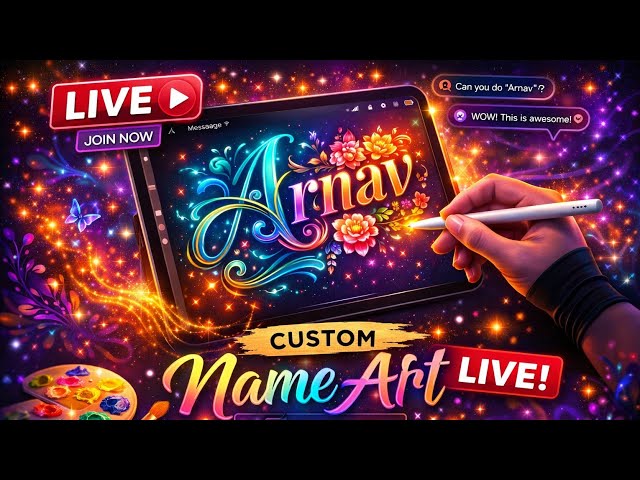 🔴JOIN FAST! Writing Subscribers Names LIVE ✍️ #shortslive #lettering #nameart