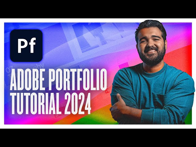 ADOBE PORTFOLIO TUTORIAL 2024  | Create a graphic Design Portfolio!
