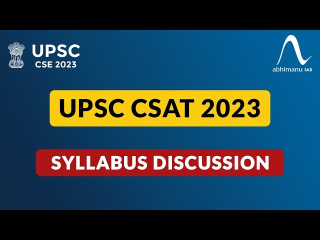 UPSC CSAT 2023 | GS Paper 2 | Syllabus | Exam Pattern I By Munesh Ma'am