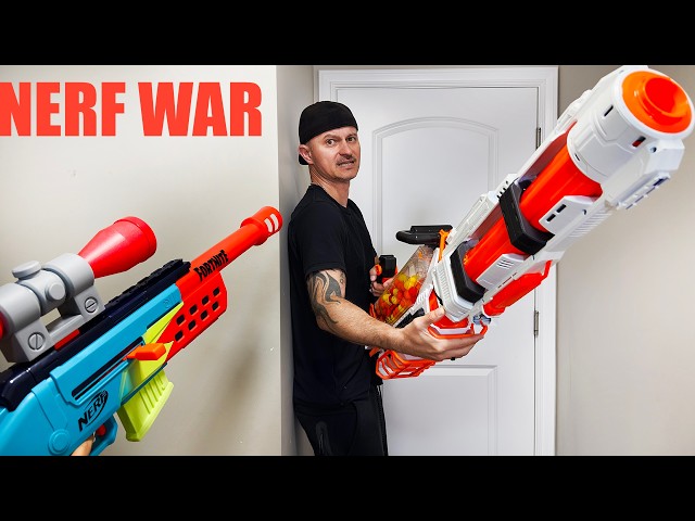 NERF WAR: Kid vs Dad SHOWDOWN 3