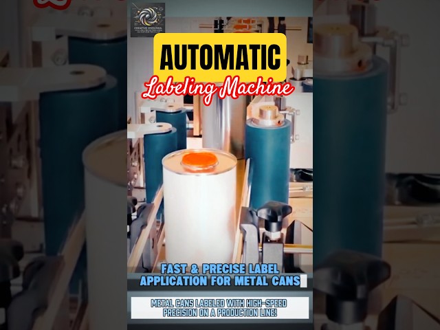 Automatic Can Labeling Machine! Fast & Precise Label Application for Metal Cans