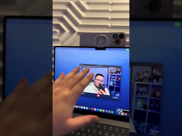 Iphone as webcam on mac book pro #brandonwavetech