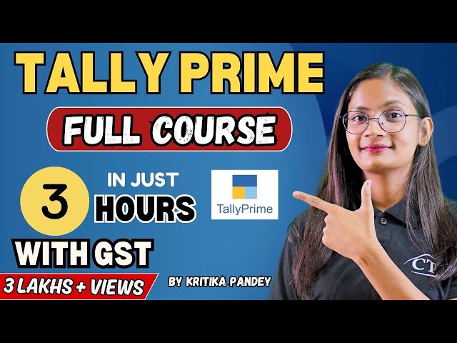 Tally Prime with GST Full Course in Just 3 Hours | Tally Prime in One Shot | @ComputerTechAcademy