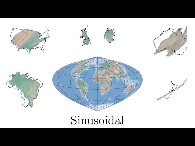 17 map projections and how they distort the shape and size of countries