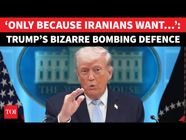 Trump’s BIZARRE Iran Response After Clash During Address; ‘Bombed Because Iranians Want…’ | Watch