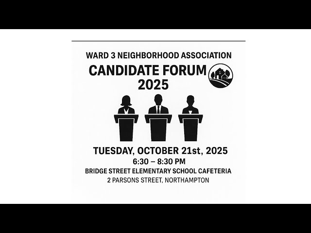 Ward 3 Neighborhood Association | Candidate Forum | October 21, 2025