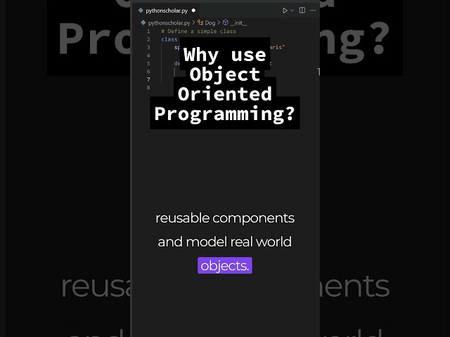 OOP in Python is EASY #coding #programming #python