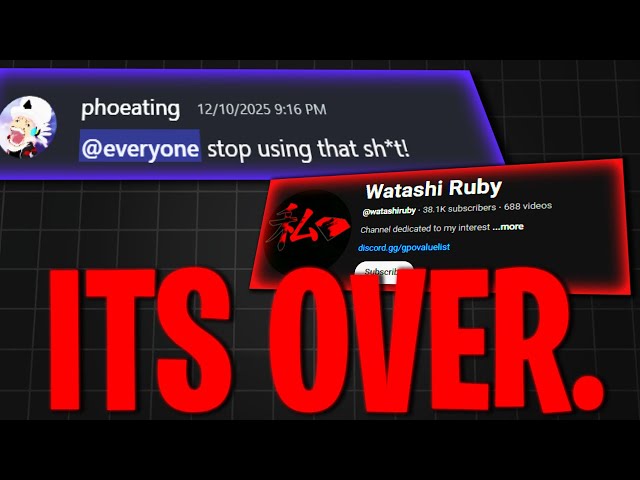 [GPO] PHOEYU JUST RUINED WATASHI RUBY'S ENTIRE CAREER...?!