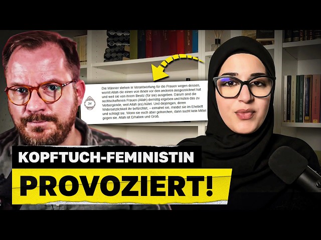 Headscarf feminist provokes with the truth!