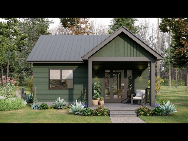 Cozy Tiny Cabin in the Forest | Peaceful Living with Nature