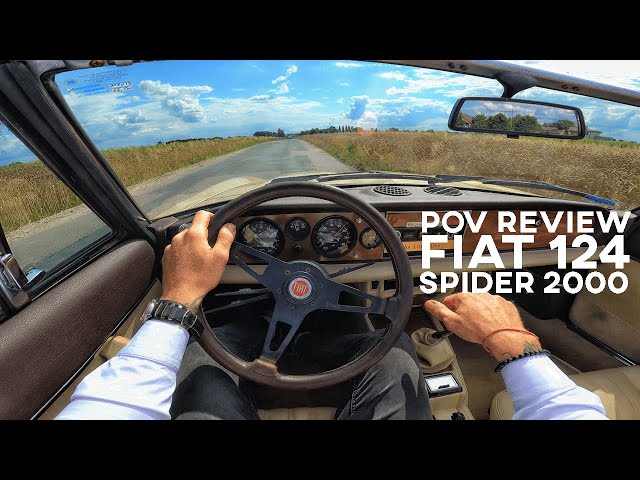 [ENG] POV ONBOARD drive review | FIAT 124 SPIDER 2000 Pininfarina 50th anniversary edition | 4K