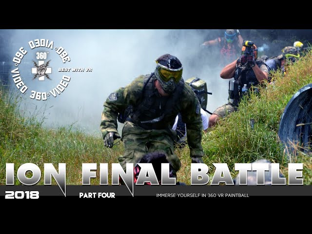 See Paintballs fly in 360 VR - ION 360 Final Battle Paintball Wars Part Four
