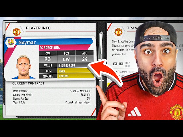 OMG SIGNING NEYMAR, CR7 & MESSI IN FIFA 17 TO MAN UNITED??