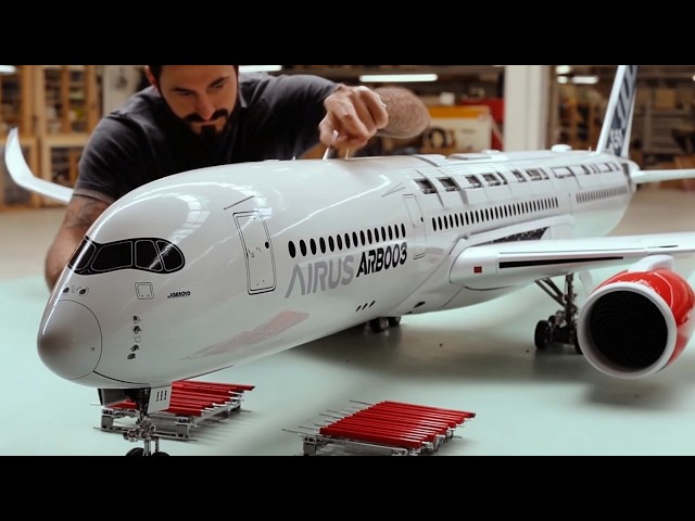 Man Builds Hyperrealistic RC Plane at Scale | Airbus A350 Replica by @RamyRC