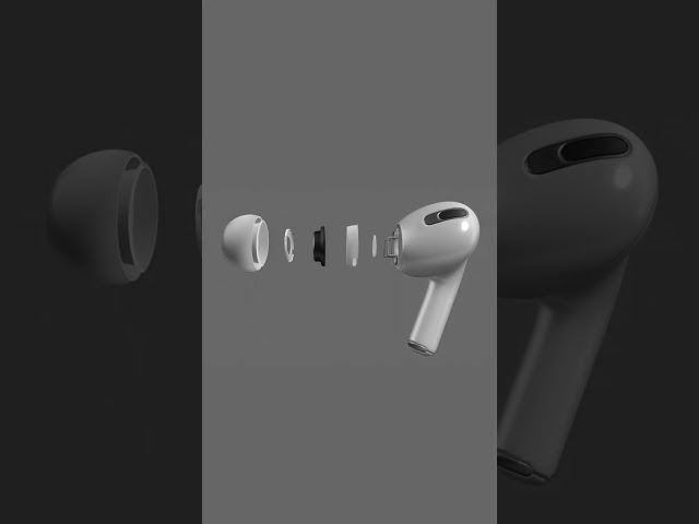 Airpods Exploded animation with Spline  #airpods #spline #Interactive  #interactive3d #3danimation