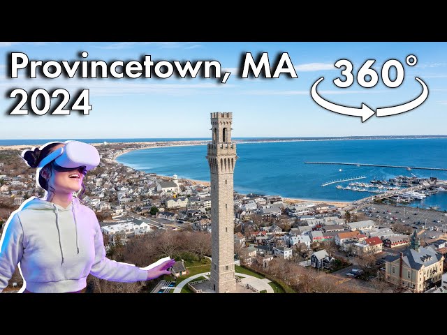 Summer Stroll on Commercial St. & Beach Stop | Provincetown, MA in 360° 8K VR