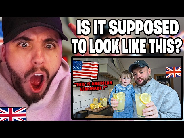 Brit Reacts to British Family First Time Trying American Lemonade...