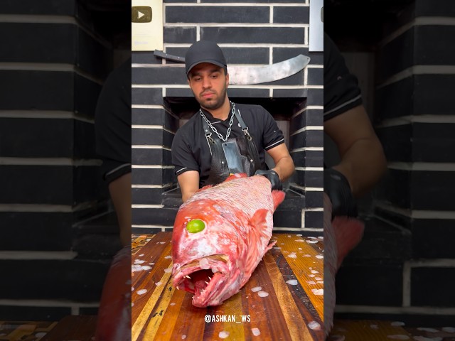 Red snapper fish and dried lime flavor and rice recipe🔥🐬#fish #food #recipe #shorts