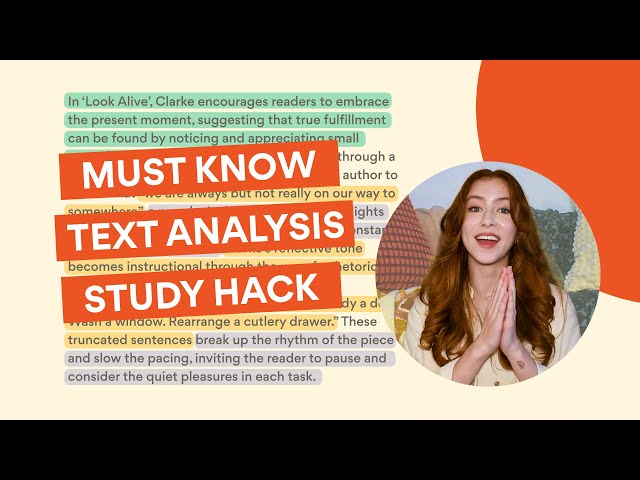 Must Know Text Analysis Study Trick for VCE English!
