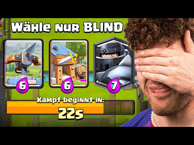 😱🤯BLIND CHOOSE CARDS in 3x CHOICE LADDER... | Clash Royale German