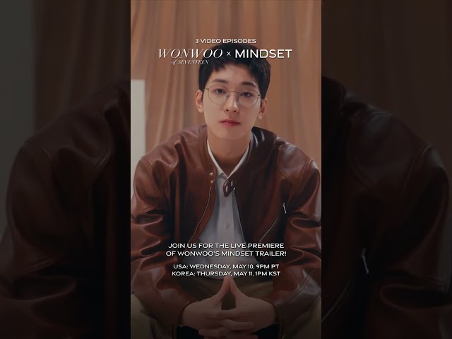 Don't miss the exclusive premiere of WONWOO's Mindset Collection trailer! #Shorts